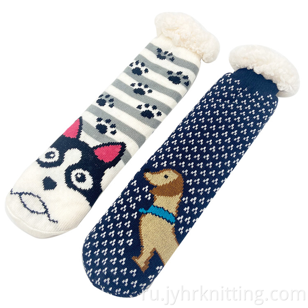 Mens Fleece Slipper Socks